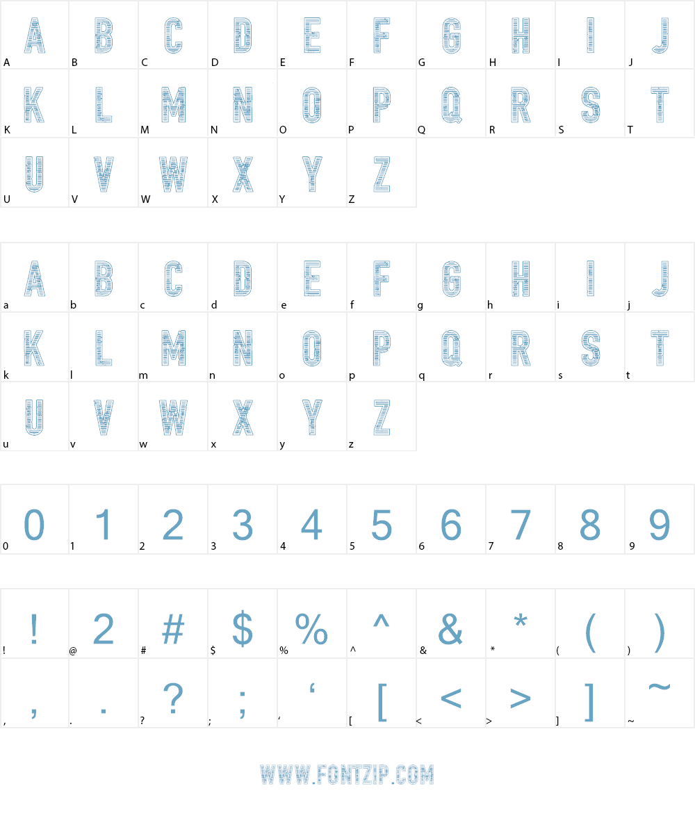 Trailer Park Lane Font Character